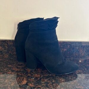 Dorothy Perkins Black Suede Ankle Boots